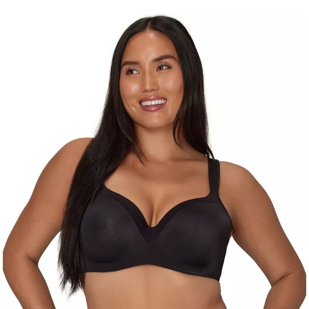 Playtex Secrets Amazing Shape Balconette Underwire Bra 4823 Molded Cup Black 40G - Picture 3 of 11